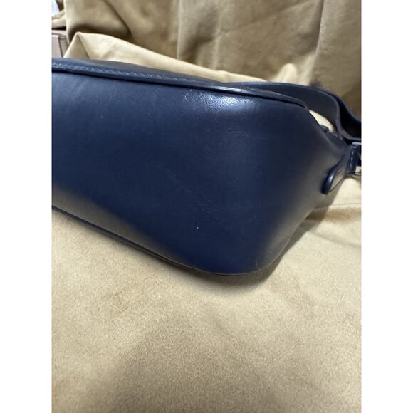 NWT Michael kors quiet designer Shoulder Leather Navy Blue - Picture 6 of 13
